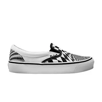Фургоны ЭНД. Кроссовки унисекс Slip-On LX Vertigo Белый Черный True-White VN0A32QNSZ6