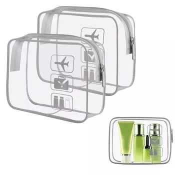Furifer Прозрачная дорожная косметичка, одобренная TSA, косметичка на молнии, дорожная косметичка, косметичка многофункциональная