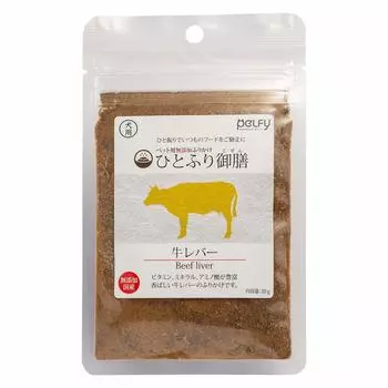 Furikake для собак Perfy Hitofuri Gozen Говяжья печень 20г Домашняя говядина Куроге Вагю