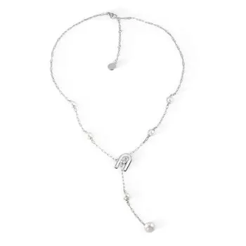 FURLAACCESSORY Accessory OCTAGONAL NECKLACE FJ0521NTU Regular Warranty JEWELRY Jewelry Necklace Brand [Furla] Women s [Item] серебряный