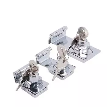 Фурнитура 4 с ключами навесной замок навесной сарай гаражный замок шкаф запирающий скоба 2.5 inch Right angle