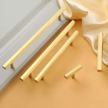 Фурнитура для шкафов, комодов, дверей Креативная ручка для гардероба Дверная фурнитура Ручки для ящиков Дверные ручки Hexagon B