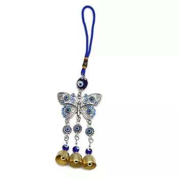 Фурнитура для украшений своими руками, подвеска «Демонический глаз», компоненты для колокольчика ветра, шармы для ожерелья, украшение для подвешивания в автомобиль E