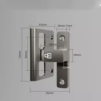 Furniture Door Latch Hardware Sliding Door Lock New Luminous Door Buckle Door Style 6
