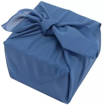 Furoshiki Plain Two Width Polyester Made in Japan Navy 70 x 70cm