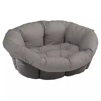 Furplast Dog Пластиковая кровать Siesta DX6 Чехол для подушки Диванная подушка 6 Серо-бежевый