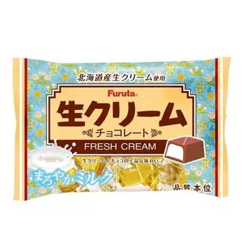 Furuta Fresh cream chocolate mellow milk 124gХарактеристикиНаполнен молочным кремом, приготовленным из свежегоХарактеристикиНаполнен молочным кремом, приготовленным из свежего 1