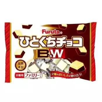 Furuta Шоколадный батончик 120 гХарактеристикиШоколадный батончик с двумя слоями молочного шоколадаХарактеристикиШоколадный батончик с двумя слоями молочного шоколада 1