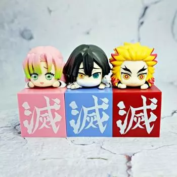 Furyu Demonic Blade Figure Furyu Hikkage Rengoku Kyojuro Kanroji Mitsuri Iguro Obanai