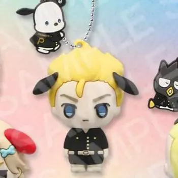 Furyu Furyu Tokyo Avengers x Sanrio Characters 3D Rubber Mascot Все 3 типа Hanagaki Takemichi для домашнего использования