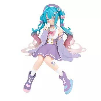 Furyu Hatsune Miku Фигурка с пробкой для лапши Koisuru Sailor Uniform Purple ver.