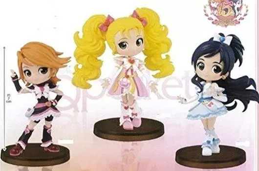 Futari wa PreCure MaxHeart Q posket petit Все 3 типа набор Cure Black Cure White Shiny Luminous