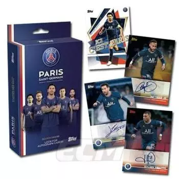 ФУТБОЛ 2021-22 TOPPS TEAMSET ПАРИЖ СЕН-ЖЕРМЕН ХОББИ КОРОБКА Paris Saint-Germain
