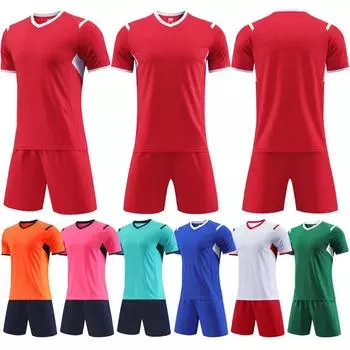 Футбольная форма для мальчиков с принтом, спортивная одежда для начальной школы, детская тренировочная одежда, футбольная форма с короткими рукавами 3XS