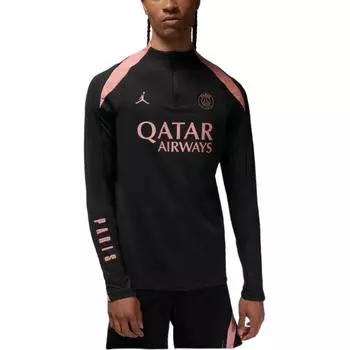 Футбольная форма Jordan Paris Saint-Germain Dri-FIT FW24 Strike Third Pullover с длинным рукавом, мужская майка, черная FQ2625-013 XL