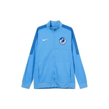 Футбольная куртка Nike Color Block Zip-Up с длинным рукавом, мужские куртки, синяя CW5872-412 M