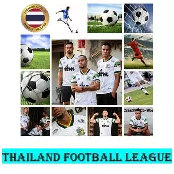 Футбольная лига Таиланда, футбольный клуб FC United TEAM, футболка с V-образным вырезом, унисекс, для мужчин и женщин, быстросохнущая, дышащая, с коротким рукавом, принт S