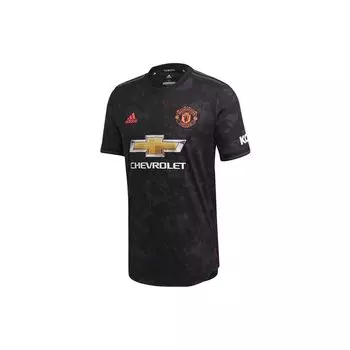 Футбольная майка Adidas Pure Color Logo с круглым вырезом и короткими рукавами, сезон 19/20, унисекс, черные ED7391 S
