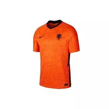 Футбольная майка Nike для соревнований с коротким рукавом, AU Player Edition, сезон 2021 г., сборная Нидерландов, домашние мужские футболки оранжевого цвета CD0589-819 M