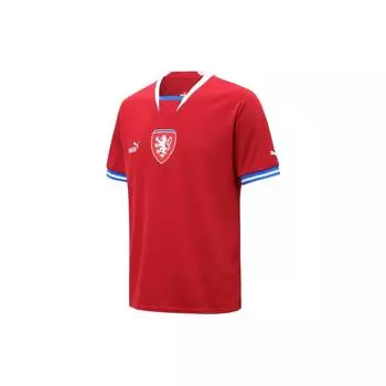 Футбольная майка с коротким рукавом с логотипом PUMA — Fan Edition, Home Men Tops Red 765865-01 L