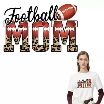 Футбольная мама, железные нашивки, толстовки, наклейки на одежду, термопресс, аппликация, футболка Diy Parches Ropa, спортивная наклейка на одежду
