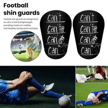 Футбольная накладка на голень, высокопрочная, ударопрочная, противоскользящая, футбольная накладка на голень, защитная утолщенная защита для ног, надежный спортивный инвентарь S чёрный
