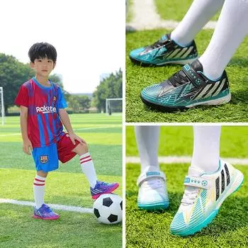 Футбольная обувь для детей на весну и осень, для мальчиков, сломанные ногти, для учеников начальной школы, для занятий футболом в помещении и на открытом воздухе, для юношеских тренировок 30