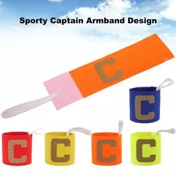 Футбольная повязка Yousheng Captain Armband из нейлона, эластичная, регулируемая, баскетбольная повязка Captain Armband для игроков в американский футбол на открытом воздухе для молодежи и взрослых флуоресцентный зеленый