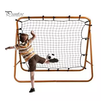 Футбольная сетка-отражатель с 20 эластичными канатами, тренировочная сетка для отскока мяча, целевая сетка для отскока мяча, помощь начинающим чёрный