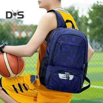 Футбольная сумка с отделением для обуви, водонепроницаемая спортивная сумка, большая вместимость, регулируемые плечевые ремни, сумка для молодежного футбольного инвентаря, хранение футбольных мячей чёрный