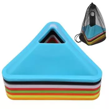 Футбольная табличка с логотипом Оборудование для разметки поля PE Треугольный дизайн отверстий Износостойкое командное футбольное оборудование для футбола