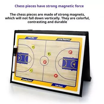 Футбольная тактическая доска, магнитный тренерский планшет, складная стратегическая тренерская доска с маркерами Football