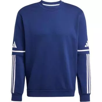 Футбольная толстовка Adidas Sq25 Sw Crew мужская, темно-синяя, белая JM3547 S
