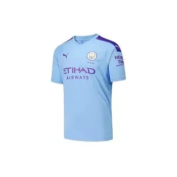 Футбольная тренировочная майка Puma Fan Version MCFC Premier League Manchester City 19-20 Season Home Men Tops Blue 755586-01 S