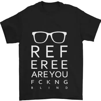 Футбольная забавная футболка унисекс «Referee Are You Fckng Blind» S