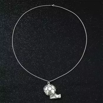 Футбольное ожерелье Персонализированная Универсальная Мужская Цепочка для Свитера Хип-Хоп Уличный Кулон Аксессуары