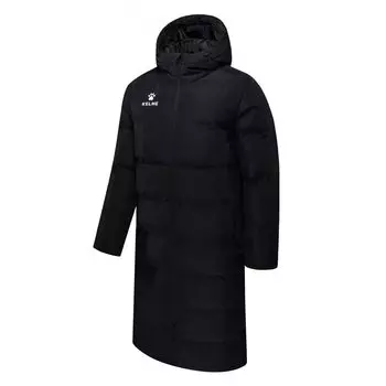 Футбольное пальто Bench Coat Long Coat Outdoor Court Training [Kelme] Мужское (Черный, 3XL) чёрный