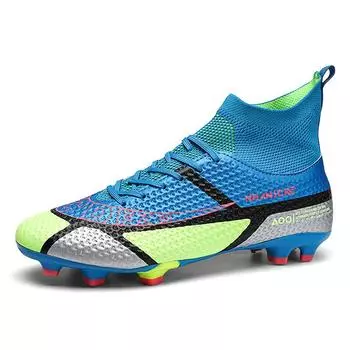 Футбольные бутсы 2025 года, новые футбольные бутсы с высокими шипами для школьников средних классов, мужские и женские, амортизирующие футбольные тренировочные бутсы 36