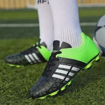 Футбольные бутсы AG для взрослых и детей на искусственной траве — мужская и женская тренировочная обувь с длинными и короткими шипами 41