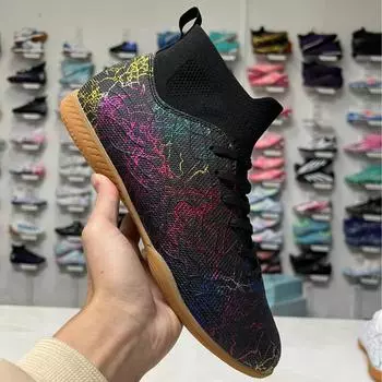 Футбольные бутсы Autumn High-Go с камуфляжным принтом Gold: Плоская подошва, нескользящая, профессиональная для взрослых 38