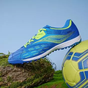 Футбольные бутсы Blue Turf для мужчин, нескользящие футбольные кроссовки для мужчин, оригинальные легкие футзальные кроссовки для мужчин 35