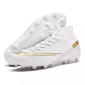 Футбольные бутсы большого размера с высоким верхом для мужчин и женщин TF Shredded Nails Adult Grass AG Nails Sports 35