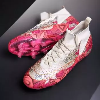 Футбольные бутсы длинные сломанные ногти высокие большие размеры удобные дышащие искусственная трава мягкие амортизирующие модные мужские и женские 33