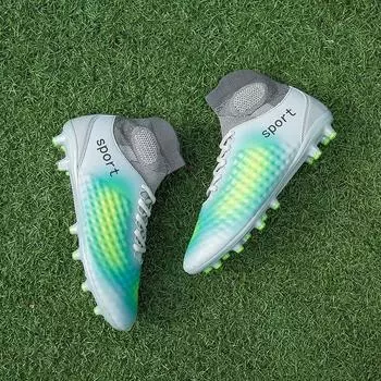 Футбольные бутсы для любителей футбола, уличные футбольные бутсы, оригинальные футбольные бутсы с шипами 35 синий