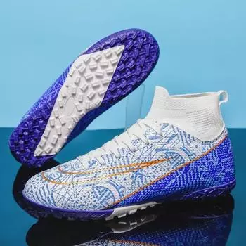 Футбольные бутсы для мужчин и детей с короткими и длинными шипами для искусственной травы 37