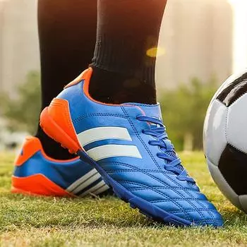 Футбольные бутсы для мужчин и женщин, противоскользящие детские тренировочные кроссовки со сломанными ногтями 35 чёрный