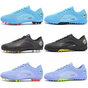 Футбольные бутсы для юношеского искусственного газона - кожаные шипы TF и AG для тренировок и соревнований 40