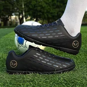 Футбольные бутсы для взрослых, профессиональные/TF футбольные бутсы, нескользящие футбольные бутсы с длинными шипами, высокие шипы до щиколотки, футбольные кроссовки для травы 37