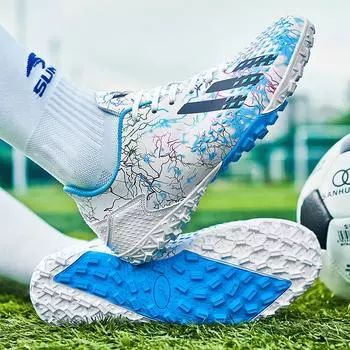 Футбольные бутсы Jinjiang для мальчиков, взрослых, студентов, детей, длинные ногти, AG, сломанные ногти, спортивная тренировочная обувь для женщин 35