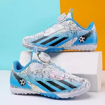 Футбольные бутсы Jinjiang для мальчиков и девочек TF со сломанными ногтями для детей и студентов, спортивная обувь с вращающимися кнопками 30